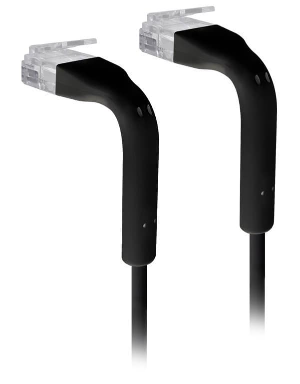 Ubiquiti U-Cable-PATCH-RJ45-BK, Ethernet Patch Kabel, 0,1m (0,22m s konektory), Cat6, černý