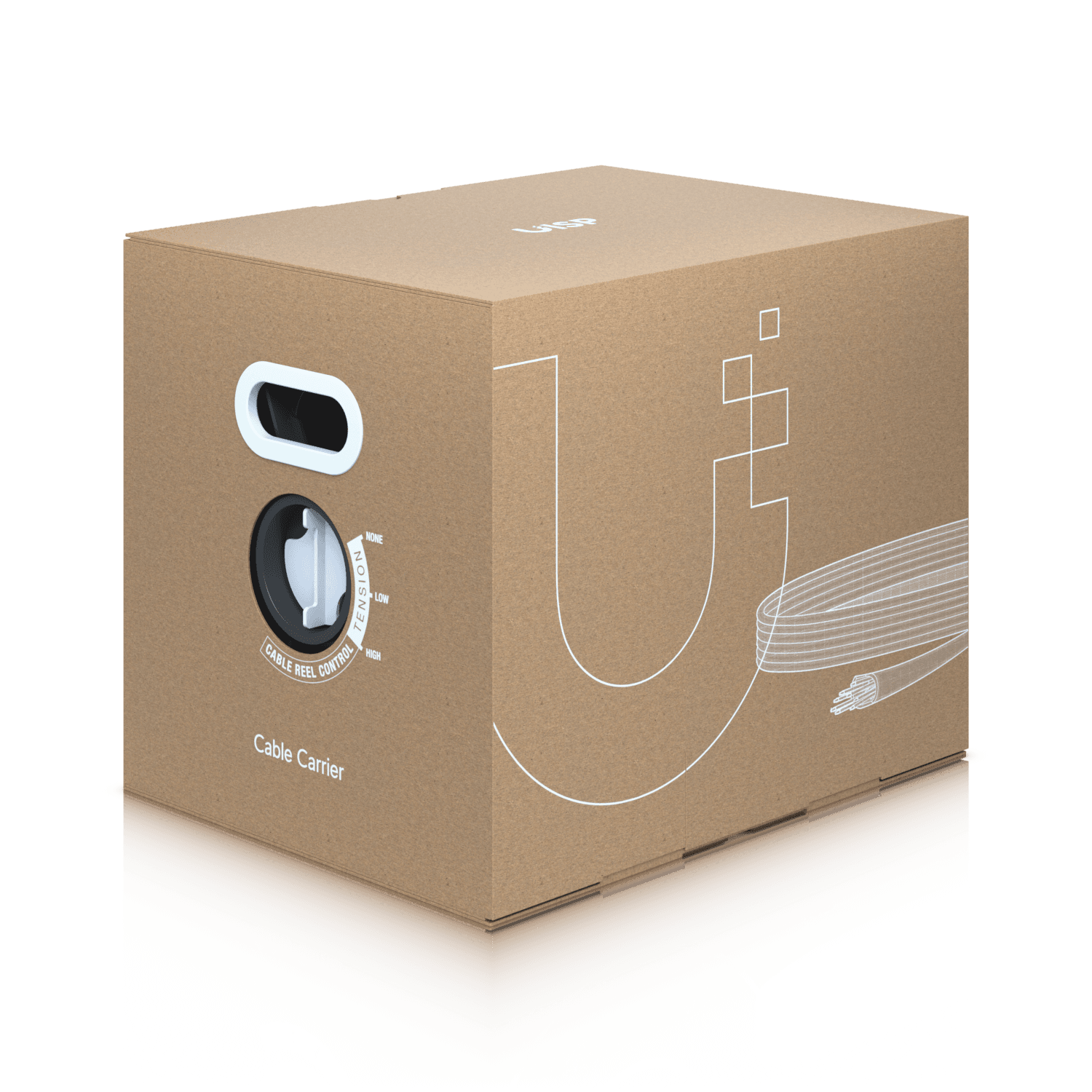 Ubiquiti UISP-Cable-Carrier - Tough Cable TC-Carrier, SFTP venkovní Cat5e, 305m