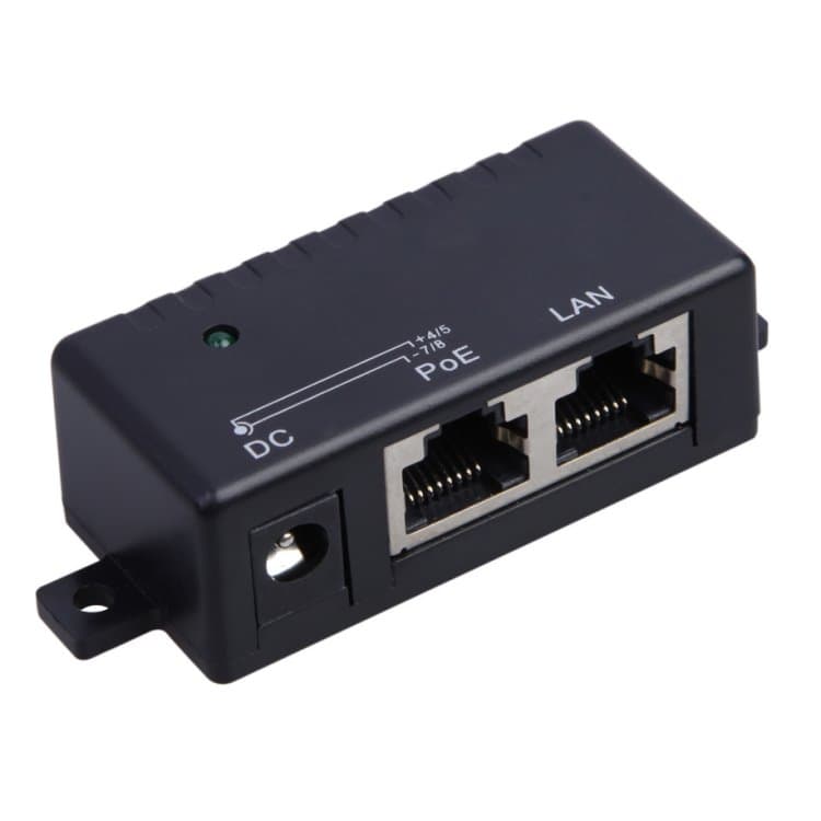 Maxlink pasivní PoE adaptér s LED,jack 2,1 5,5mm, Gigabitová verze