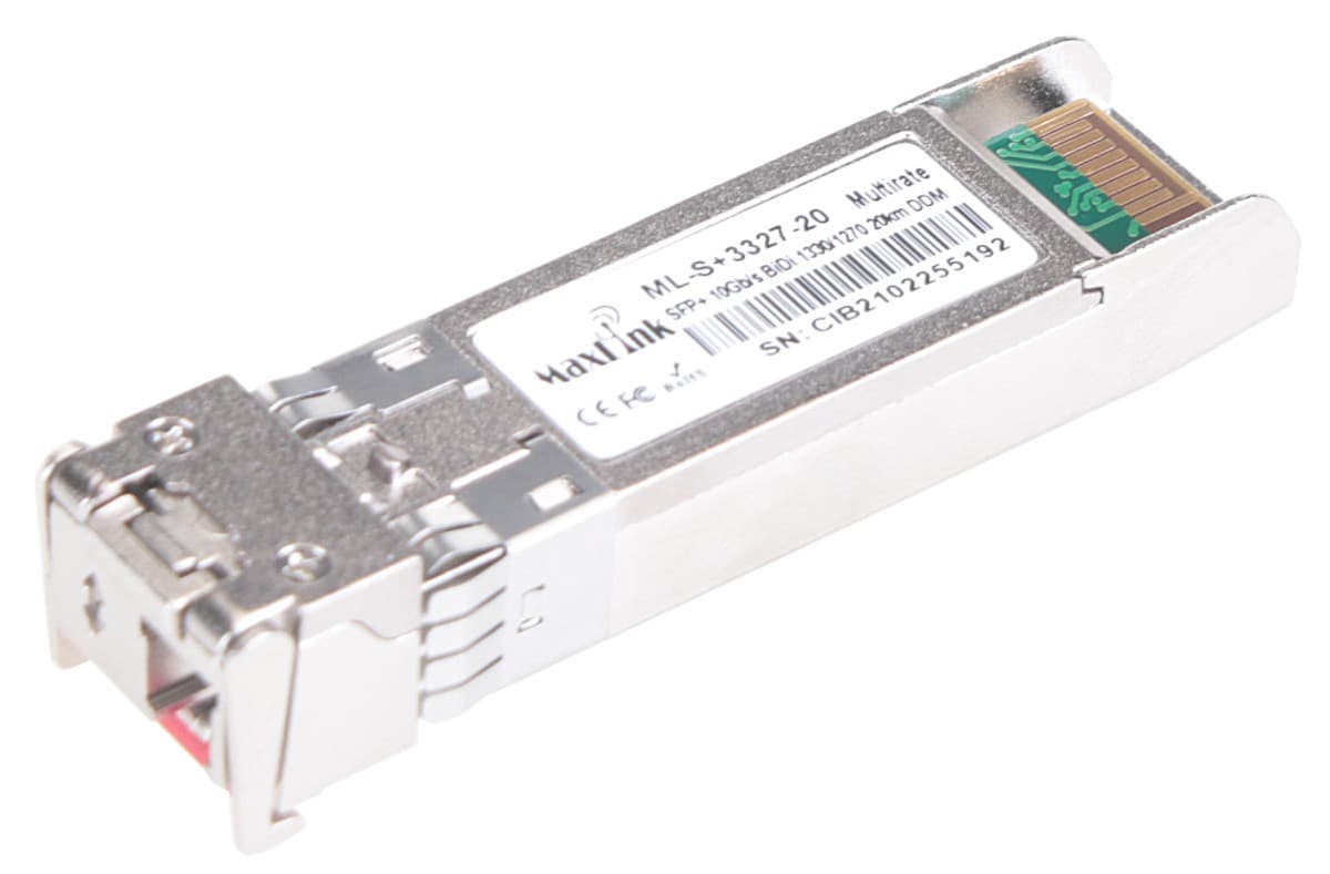 MaxLink 10G SFP+ optický modul, WDM(BiDi), SM, Tx 1330 Rx1270nm, 20km, 1x LC konektor, DDM