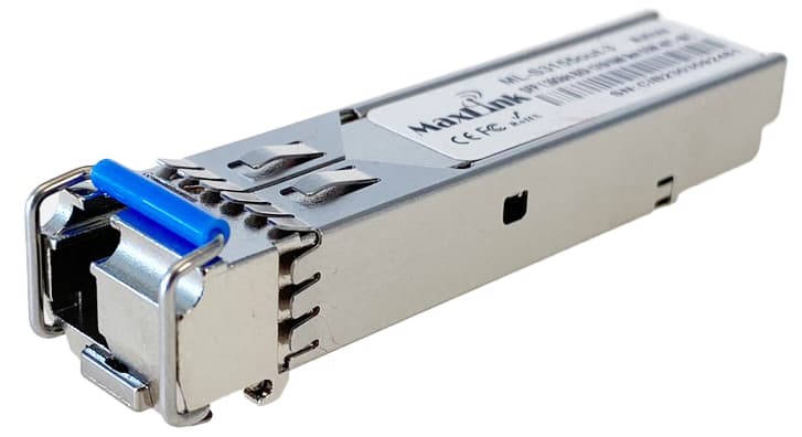MaxLink 1.25G SFP optický modul, WDM(BiDi), SM, Tx 1310 Rx1550nm, 3km, průmyslový -40C+85C, 1xLC,DDM