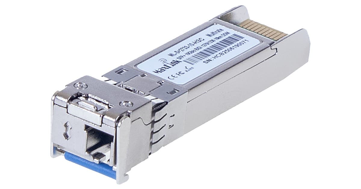 MaxLink 10G SFP+ optický HP modul, WDM(BiDi), SM, Tx 1270 Rx1330nm, 10km, 1x LC konektor, DDM, H3C