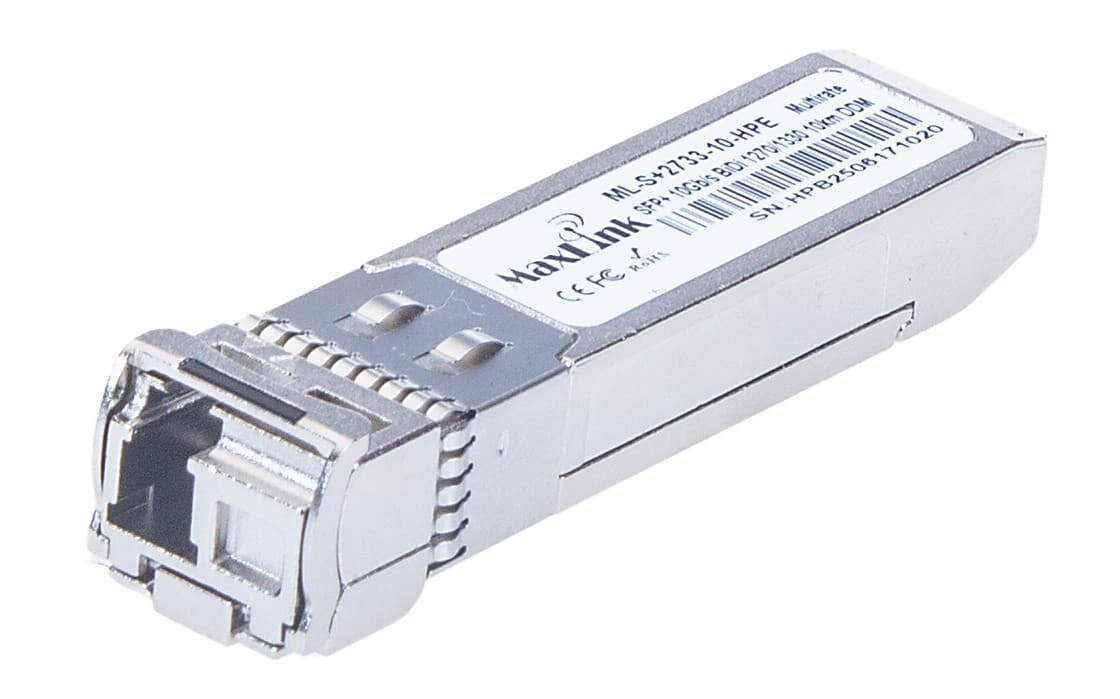 MaxLink 10G SFP+ optický HP modul, WDM(BiDi), SM, Tx 1270 Rx1330nm, 10km, 1x LC konektor, DDM, HPE