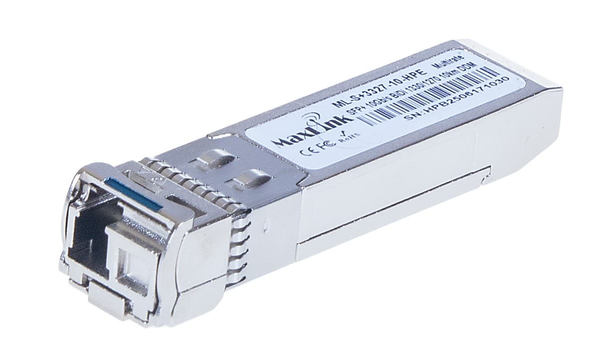 MaxLink 10G SFP+ optický HP modul, WDM(BiDi), SM, Tx 1330 Rx1270nm, 10km, 1x LC konektor, DDM, HPE