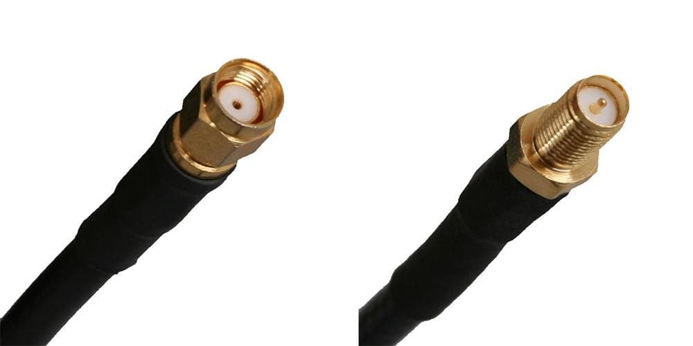 Pigtail RF240 0,5m - RSMA male RSMA female