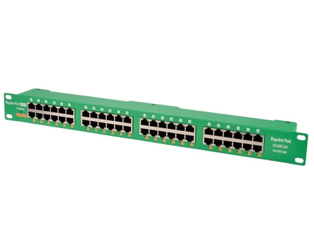 POE-PAN24-GBATF - 802.3af at gigabitový stíněný 24-portový PoE panel