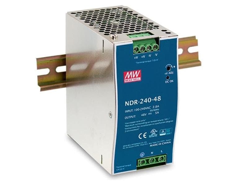 MEANWELL NDR-240-24 Prům. nap. zdroj 24V 10A
