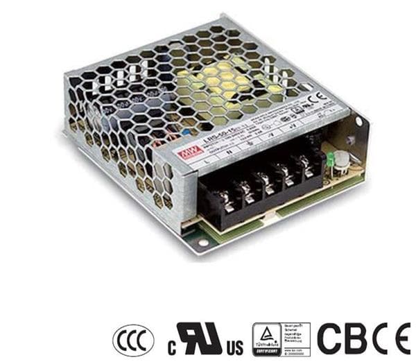 MEANWELL - LRS-75-24 - Průmyslový napájecí spínaný zdroj uzavřený 24V 75W