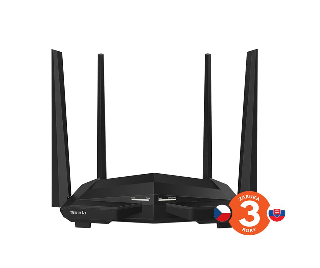 Tenda AC10 WiFi AC Router 1200Mb s, 1x GWAN, 3x GLAN, VPN server klient, WISP, Universal Repeater