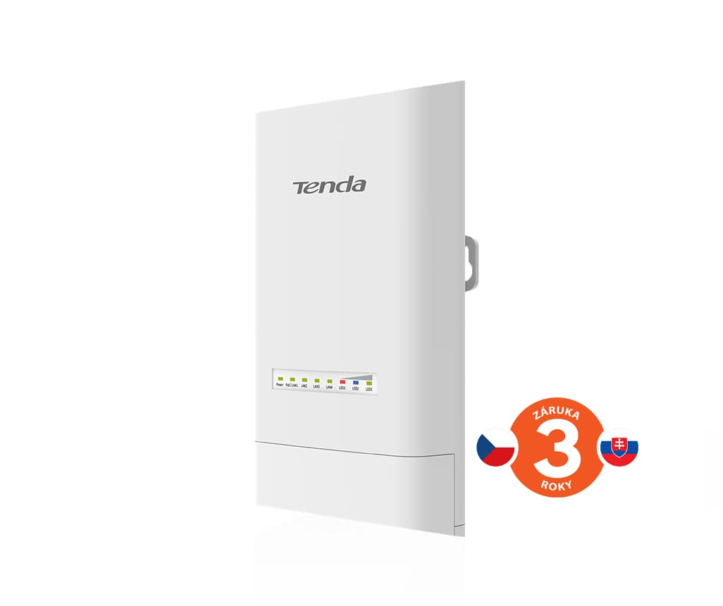 Tenda OS3 Outdoor CPE 5 GHz WiFi-AC 867Mb s, 4x LAN, 12 dBi, IP65, pasivní PoE výhybka + adaptér