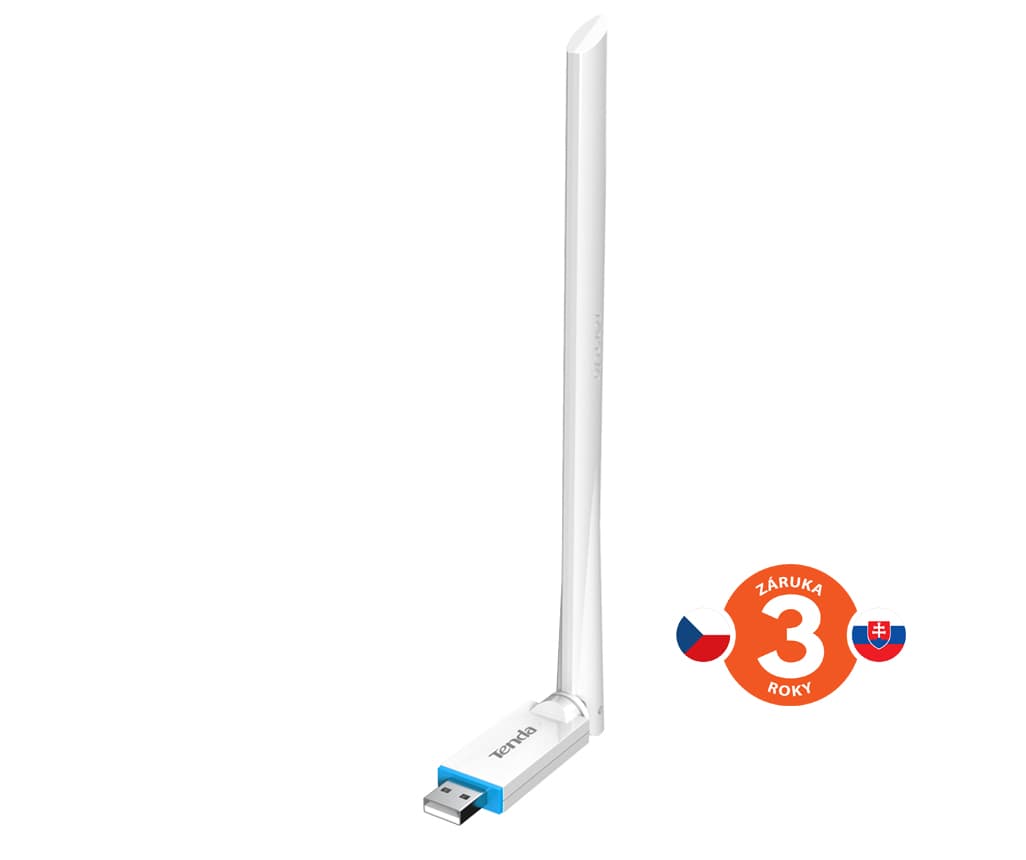 Tenda U2v5 AX300 WiFi 6 USB Adapter, 286 Mb s, 802.11ax b g n, 6 dBi, Soft AP, Win 7 10 11, Linux