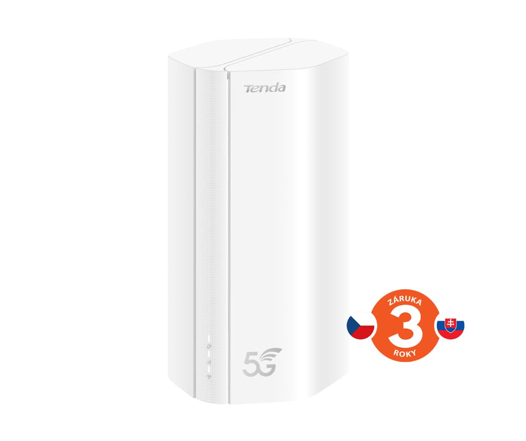 Tenda 5G01 Wi-Fi AX1500 5G NR 4G+ LTE router, 2x GWAN GLAN, IPV6, Mesh, WPA3, NanoSIM, CZ App