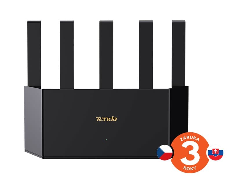 Tenda TE6L Pro BE5100 WiFi 7 Mesh Router, 2.5G WAN port, 5011 Mb s, 3x GLAN,VPN,WPA3, Wi-Fi+, CZ app