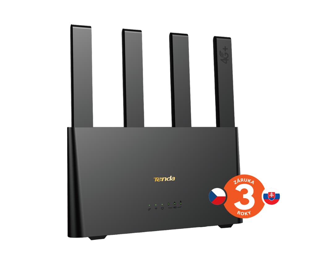 Tenda 4G08 Wi-Fi AC1200 4G+ LTE Mesh router, 2x Gigabit WAN LAN, IPv6, VPN, LTE Cat.6, CZ App