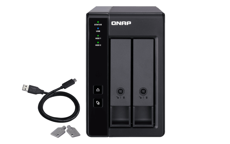 QNAP TR-002 rozšiřovací jednotka pro PC či QNAP NAS (2x SATA 1x USB 3.1 typu C - Gen 2)