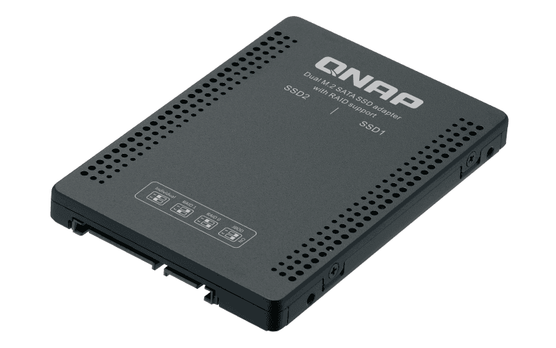 QNAP adaptér QDA-A2MAR (2x M.2 SSD SATA sloty v 2,5" SATA rámečku)