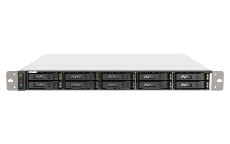 QNAP TS-h1090FU-7302P-128G (AMD EPYC, 128GB ECC RAM, 10x 2,5" U.2 SATA, 2x PCIe, 2x 2,5GbE, 2x25GbE)