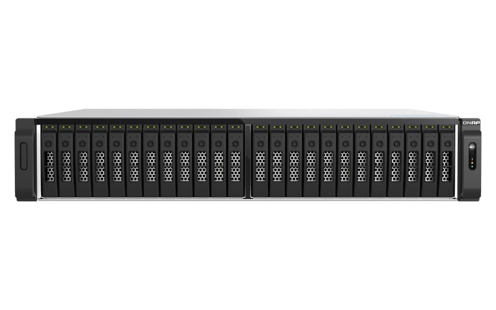 QNAP TS-h3077AFU-R7-64G (Ryzen Pro 5,3GHz, ZFS, 64GB DDR5 RAM, 30x 2,5" SATA, 2x 2,5GbE, 2x 10GbE)