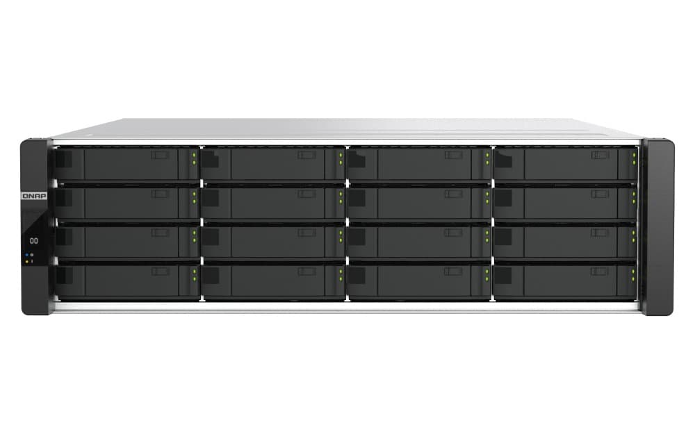 QNAP ES1686dc-R2-2123IT-64G (Duální řadič, 2x Xeon, 2x 32GB RAM, 16x 3,5" SAS, 6x GbE, 8x 10Gb SFP+)