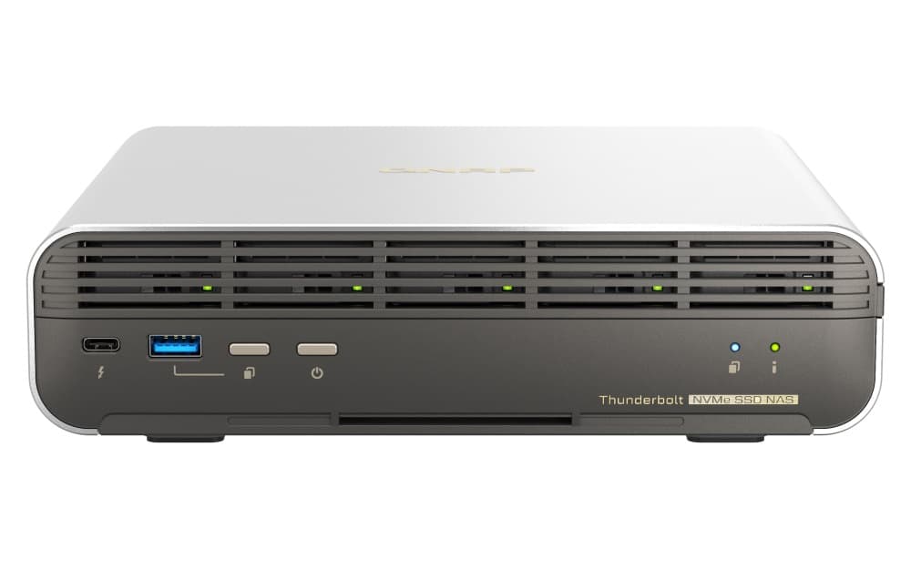 QNAP TBS-h574TX-i5-16G (12core, 16GB RAM, 5x E1.S M.2 slot, 1x 2,5GbE, 1x 10GbE, 2x Thunderbolt 4)