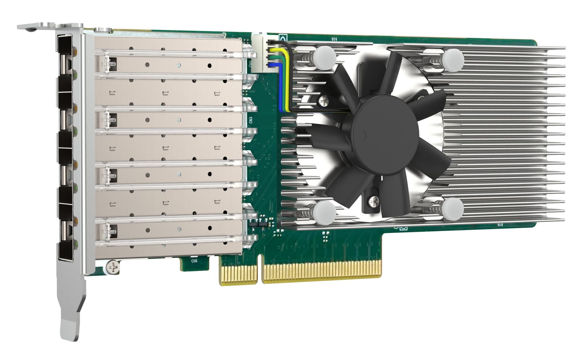QNAP QXG-25G4SF-BCM, 4x25GbE SFP28, PCIe 4.0x8