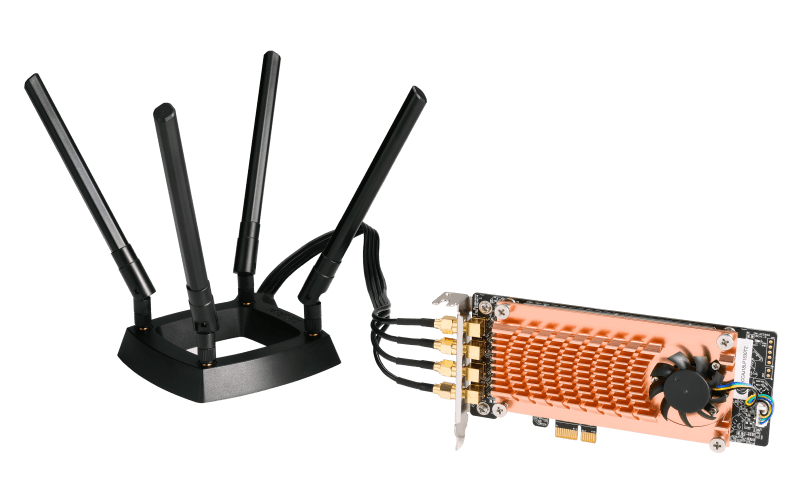 QNAP QWA-AC2600 - PCIe bezdrátový síťový adaptér (802.11n a 802.11ac) pro NAS nebo PC