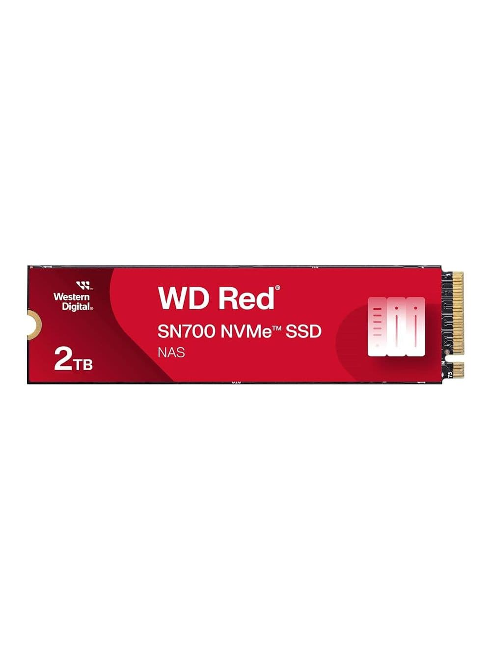 QNAP WD, SSD, Red SN700, PCIe NVMe Gen3, M.2 2280, 2TB, WDS200T1R0C