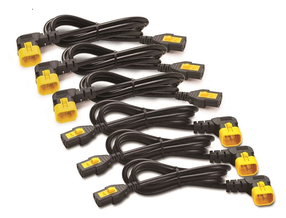 Power Cord Kit (6 ea), Locking C13toC14(90Dg),1.8m