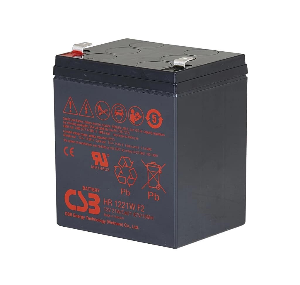 Baterie CSB HR1221WF2; 12V; 5Ah 21W, F2