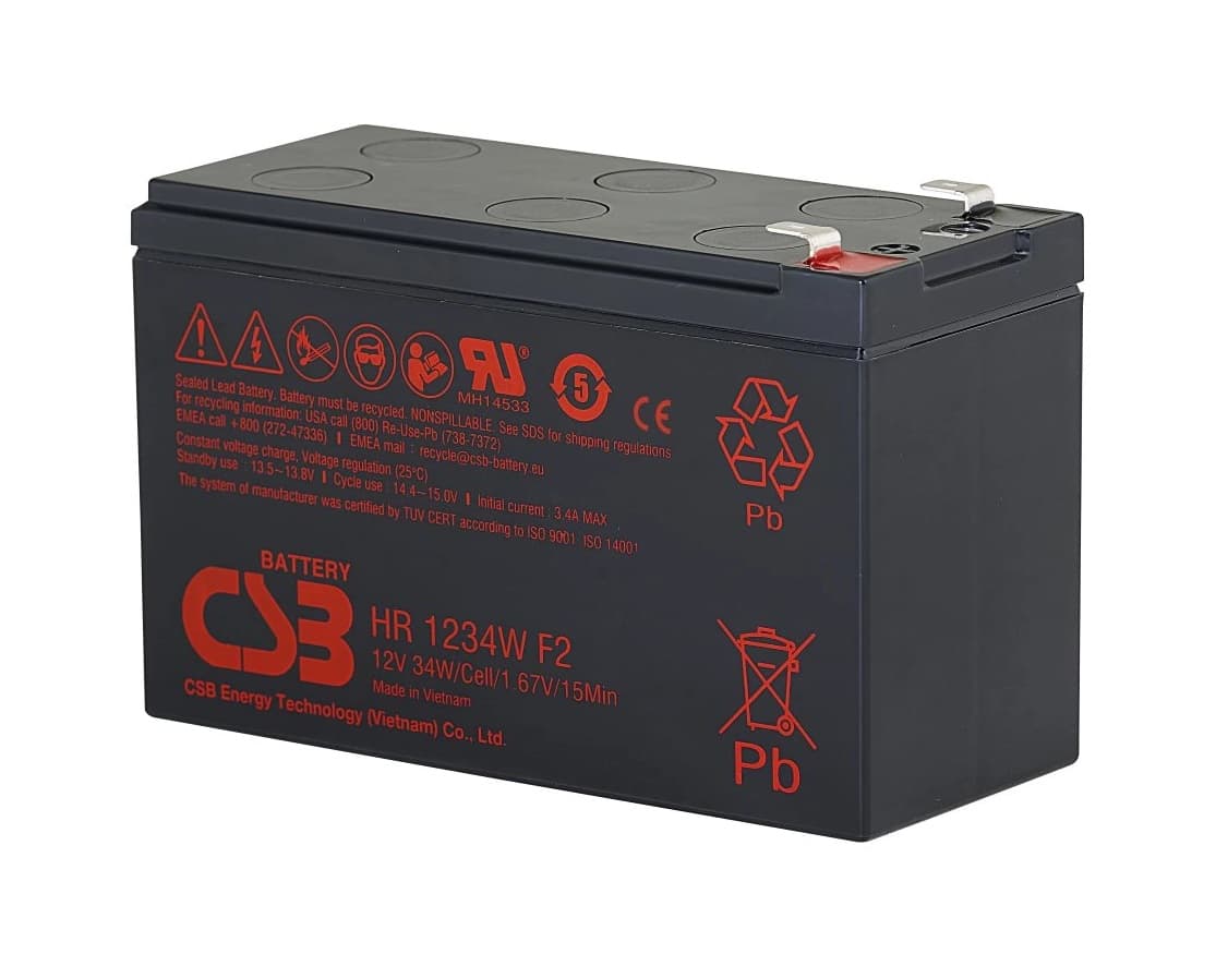Baterie CSB HR1221WF2; 12V; 5Ah 21W, F2