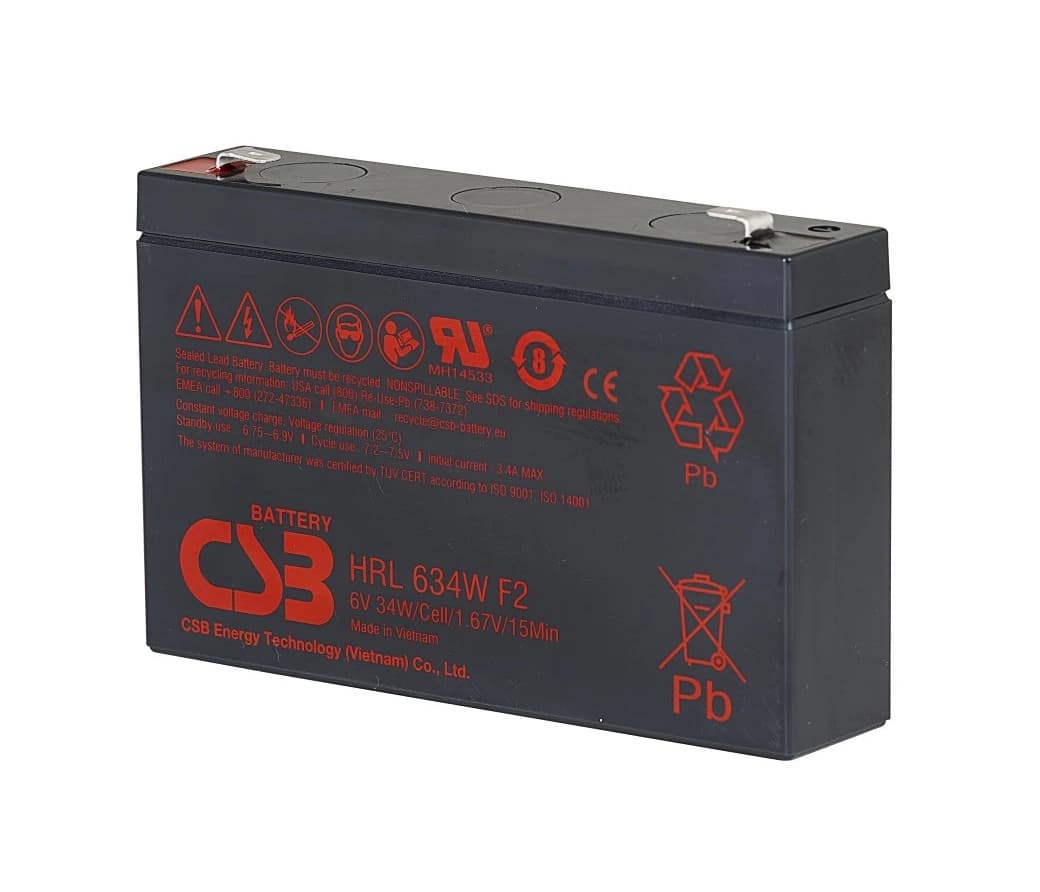 Baterie CSB HR1234WF2; 12V, 9Ah 34W, F2