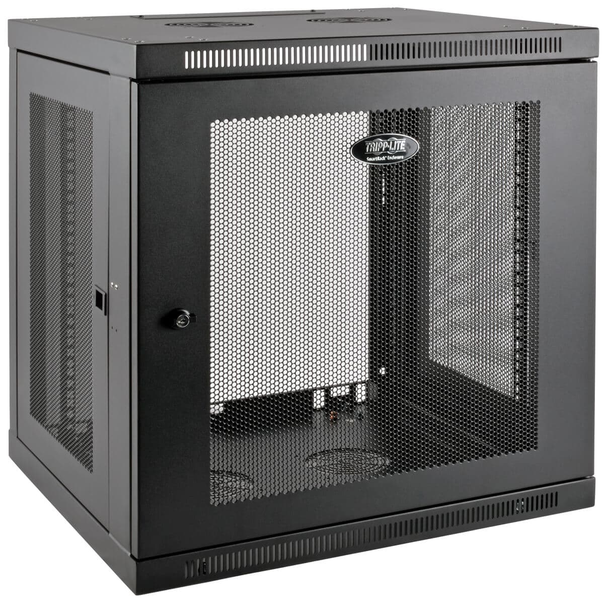 Skříň SmartRack 12U, Mini Rack, Š=600mm, Hl=550mm, hloubka pro přepínače, montáž na stěnu