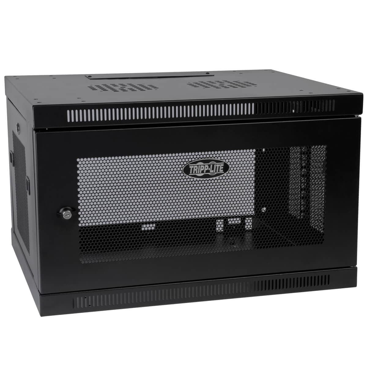 Skříň SmartRack 6U, Mini Rack, Š=600mm, Hl=550mm, hloubka pro přepínače, montáž na stěnu