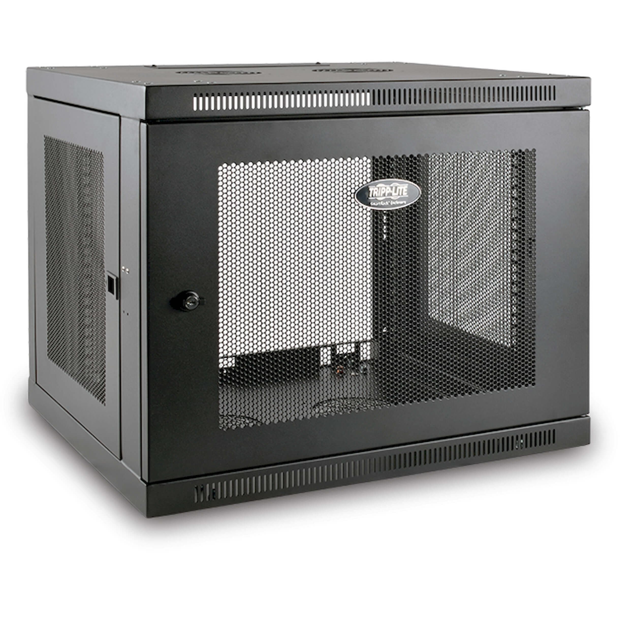 Skříň SmartRack 9U, Mini Rack, Š=600mm, Hl=550mm, hloubka pro přepínače, montáž na stěnu