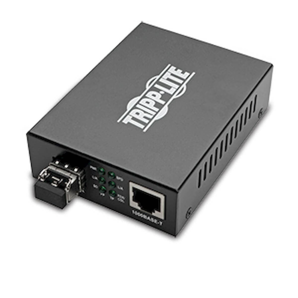 Konvertor z optických vláken na Ethernet, 10 100 1000Mb s, LC Multimode, 850nm, max.550m