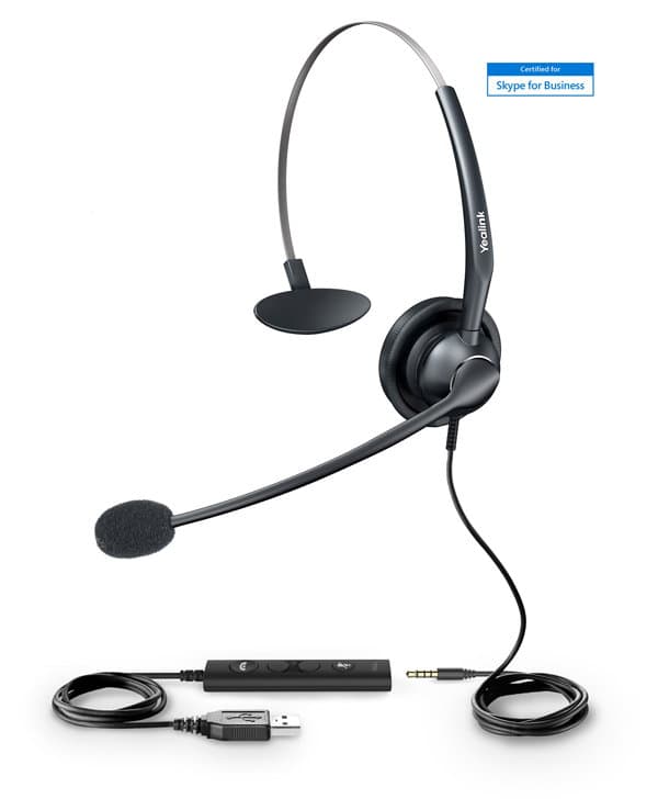 Yealink UH33 Mono Jack Drát MS Černá