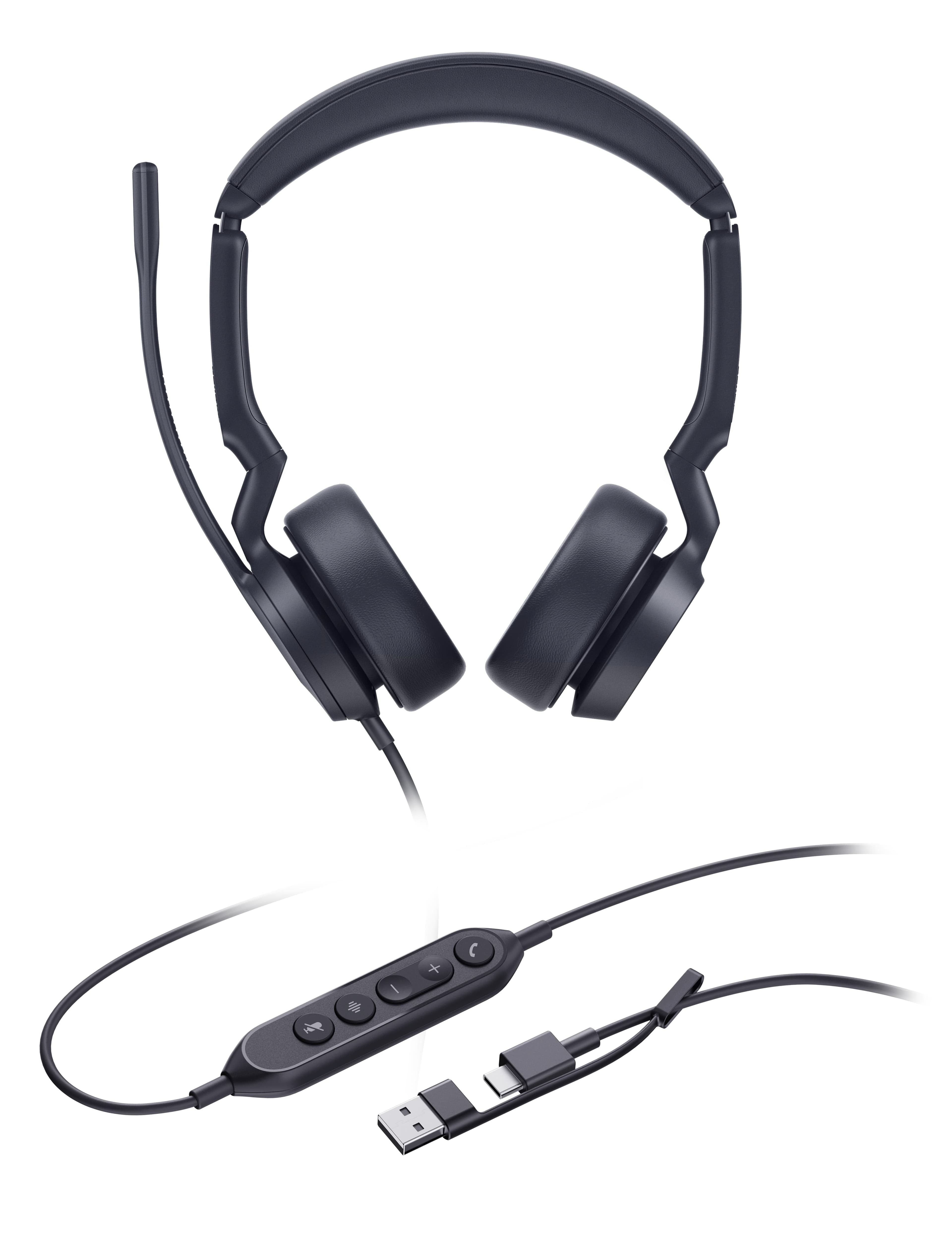 Yealink UH44 Dual UC USB-C A, náhlavní souprava