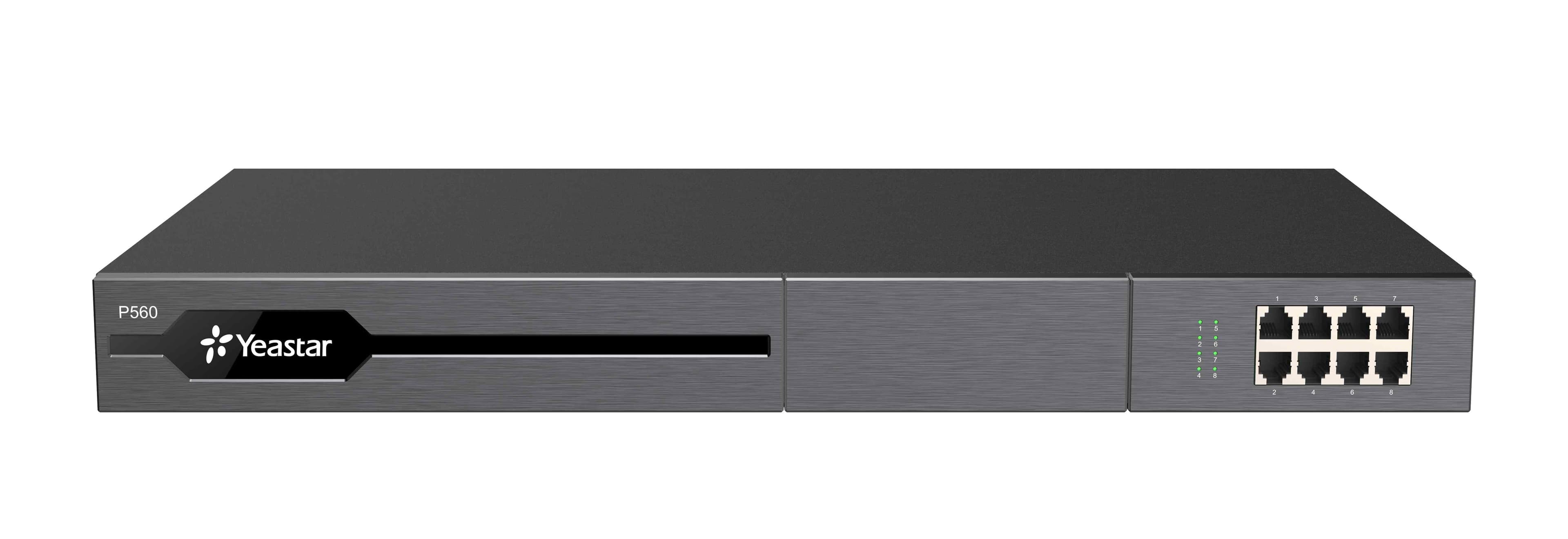 Yeastar P560 IP PBX, až 8 portů, 100 200 uživatelů, 30 60 souběžných hovorů, rack
