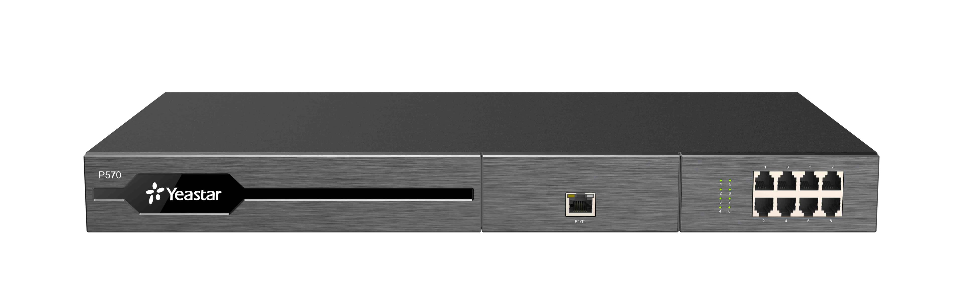 Yeastar P570 IP PBX, až 16 portů, 300 400 500 uživatelů, 60 90 120 souběžných hovorů, rack, integrov