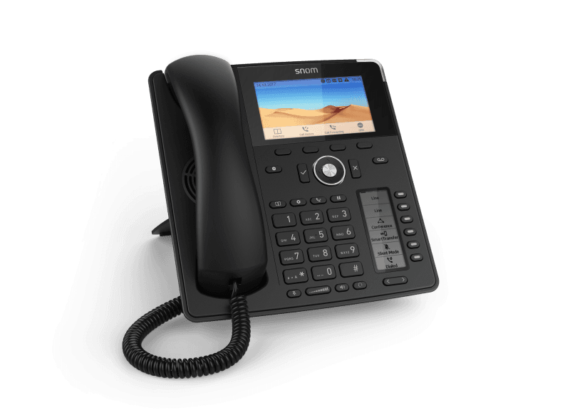 SNOM D785 IP tel.,PoE, 4,3" LCD, 6 (24) prog. tl.,