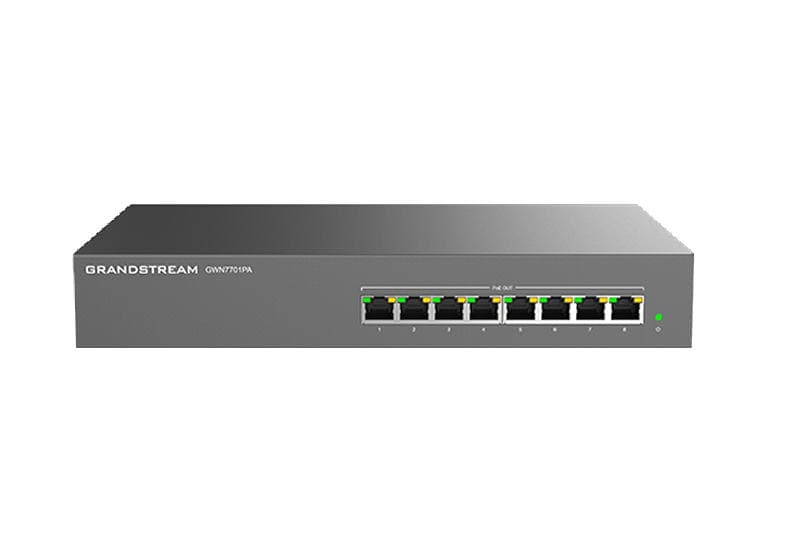 Grandstream GWN7701PA Unmanaged Network Switch 8 portů 8 PoE out