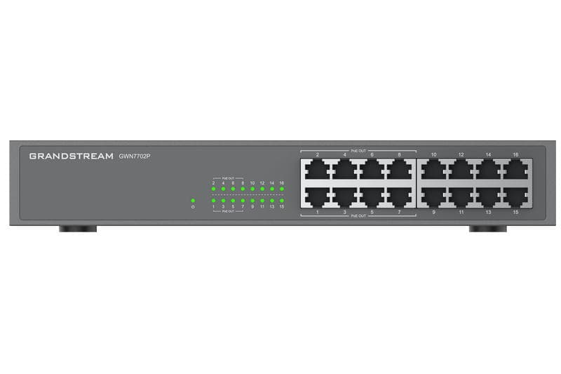 Grandstream GWN7702P Unmanaged Network Switch 16 portů 8 PoE out