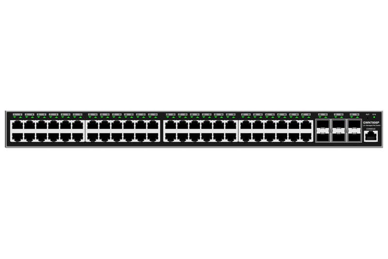 Grandstream GWN7806P Layer 2+ Managed Network PoE Switch, 48 portů 6 SFP+