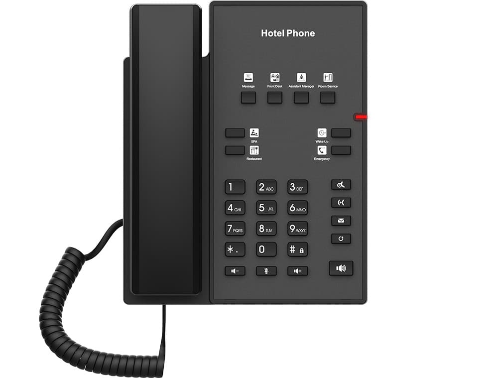 Fanvil H1-2 Wire, hotelový telefon, 2drátové připojení, PoE, SIP