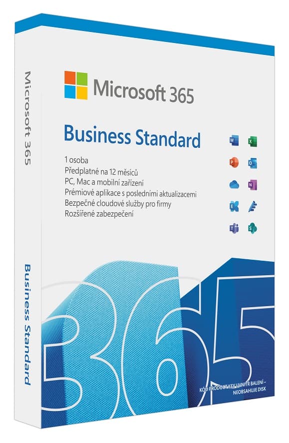 Microsoft 365 Business Standard P8 Mac Win CZ