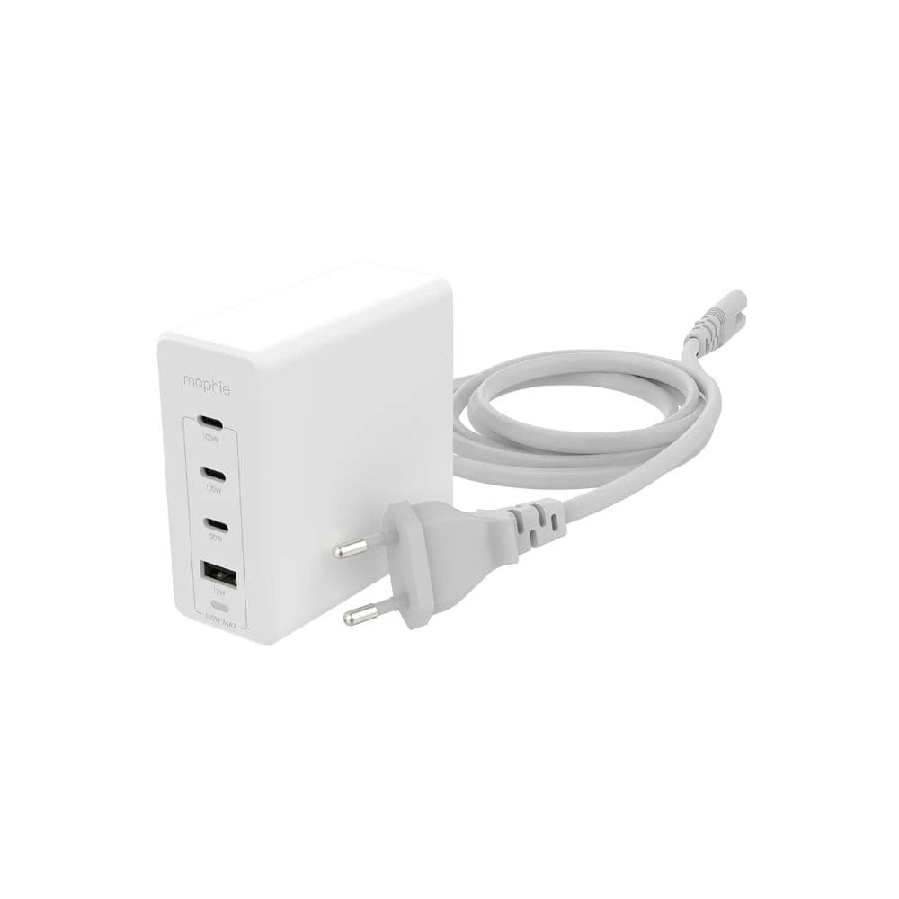 Mophie síť. adaptér GaN, USB-C PD HUB,120W - bílá