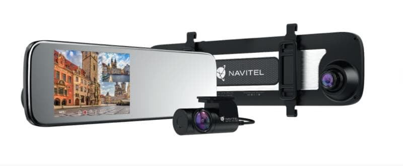 NAVITEL MR450 chytré zrcátko s GPS a přední i zadní kamerou