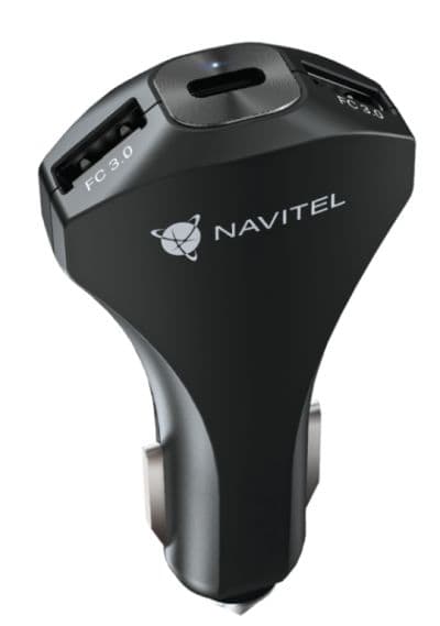 Nabíječka do auta NAVITEL USP45 Slim černá