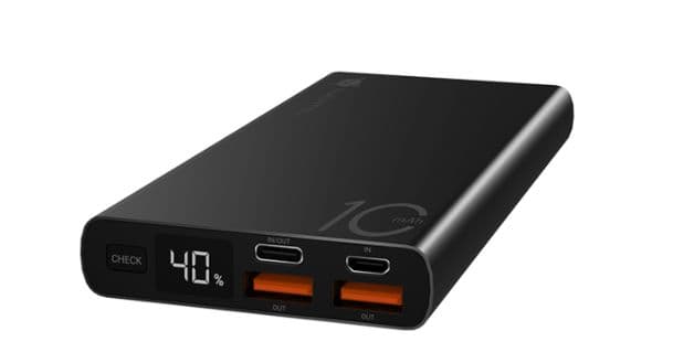 Powerbanka NAVITEL PWR10 AL černá s kapacitou 10000 mAh