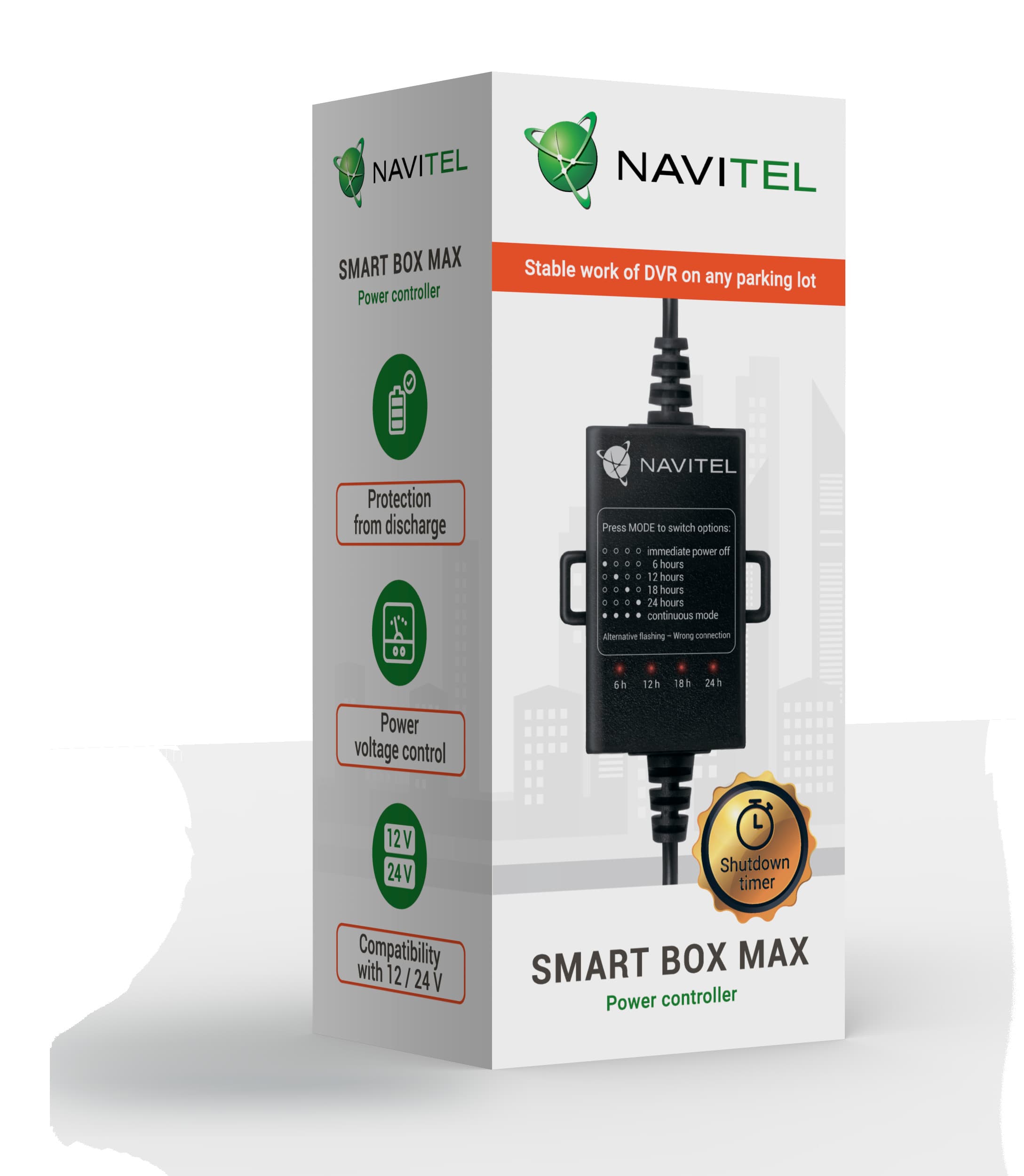 Ochrana proti vybití do auta NAVITEL Smart Box Max
